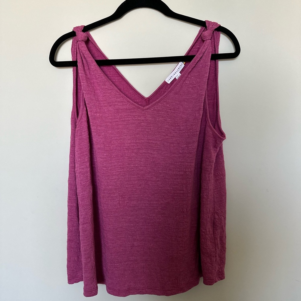 Jane and Delancey Fuchsia Tank Top